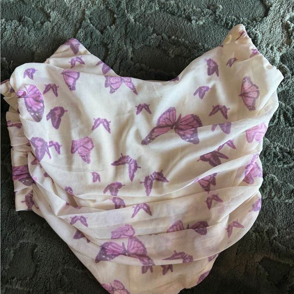 Butterfly Print Top